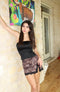 CHEETAH BLACK LACE MINI SKIRT